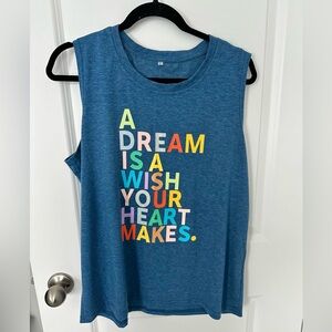 Blue Disney Tank